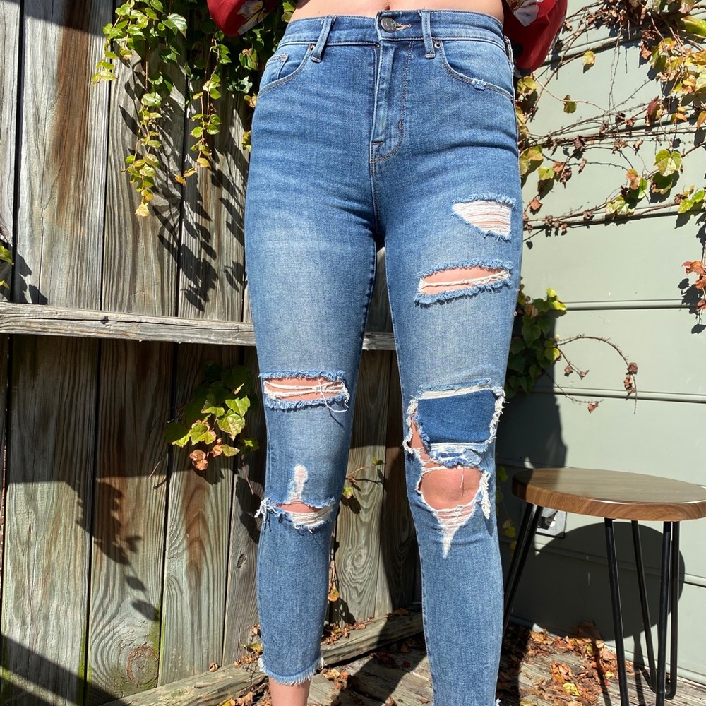 Denim Ripped Jeans